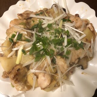 鶏胸肉とじゃがいものマヨ照り焼き。No.178